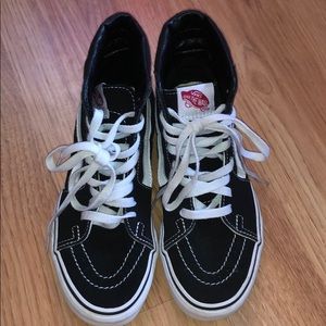 Black and white Vans